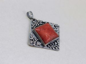 Czerwony koral  i srebro - ChileArt
